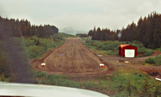Getting closer - this was extra tough with a cross wind - drop below the tree tops and the cross wind went away.