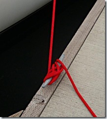 Quickly tying a cleat - use several Figure 8 Hitches 