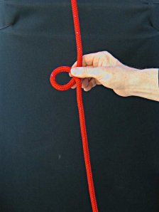 Step-2 - How to tie a Bowline with your left hand