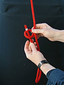 Step-3 - How to tie a Bowline with your left hand