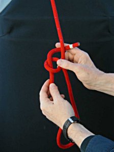 Step-4 - How to tie a Bowline with your left hand