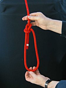 Step-7 - How to tie a Bowline with your left hand - Finished