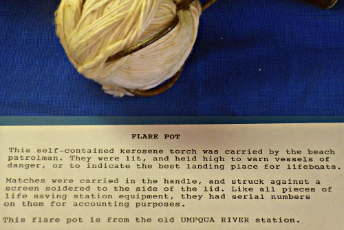 Flare Pot Text - US Coast Guard Museum - Seattle