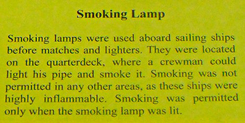 Smoking Lamp - US Coast Guard Museum - Seattle