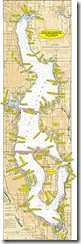 Locations in Lake Washington - Color, Seattle