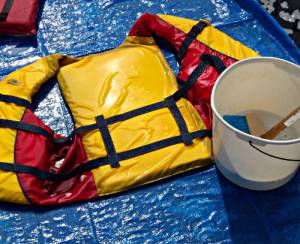 cleaning life-jackets - washing lifejackets