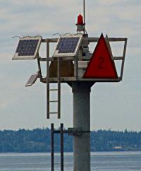 Shilshole North Breakwater ATON Puget Sound Seattle