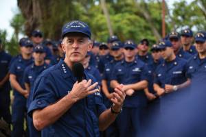 USCG Adm. Zukunft.   Photo credit USCG  Patrick Kelly, Photographer to the Commandant.