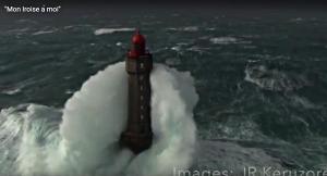 French Lighthouse in a Storm